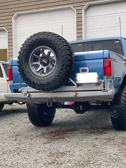 1980-1996 Bronco RockSolid Centered Tire and NATO Can Rear Bumper (PF842C) ProtoFab